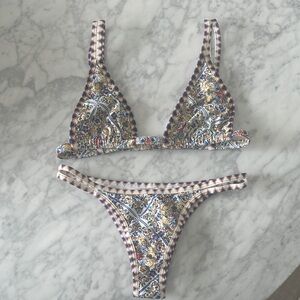 Geometric Print Bikini Set